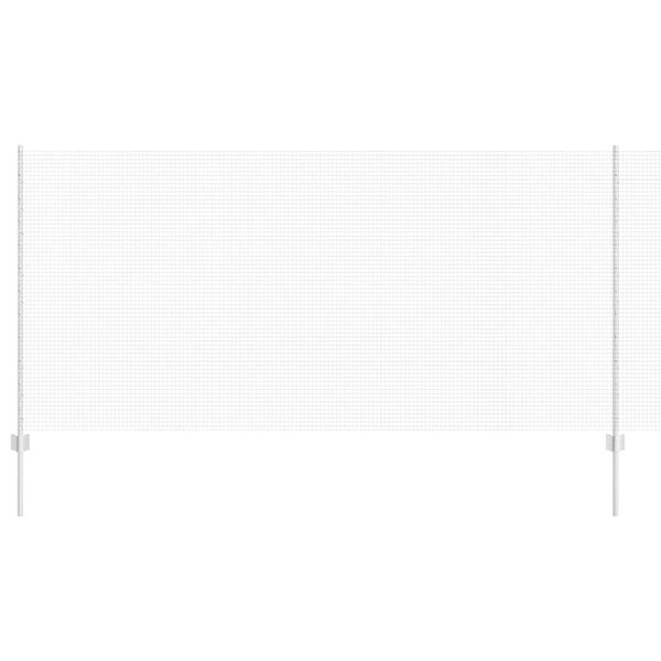 vidaXL Ker&iacute;t&eacute;s oszlopokkal Ez&uuml;st 1,2 x 10 m Ac&eacute;l