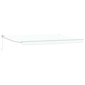 vidaXL Napernyő Feh&eacute;r 500 &times; 300 cm Poli&eacute;szter &eacute;s f&eacute;m