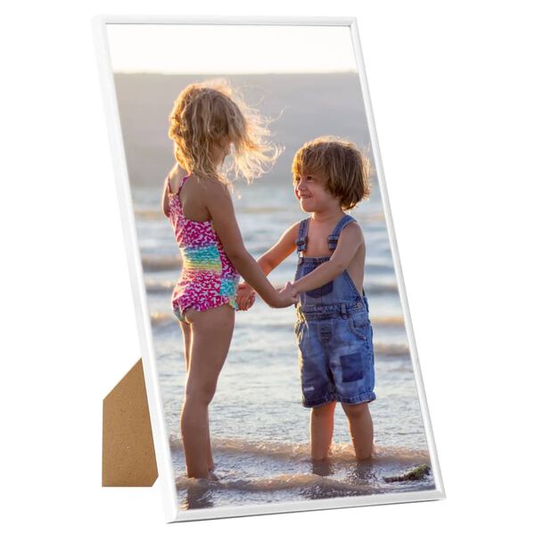 vidaXL 3 db feh&eacute;r MDF asztali f&eacute;nyk&eacute;pkeret 13 x 18 cm