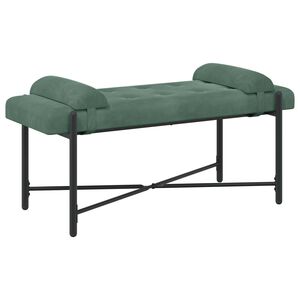 vidaXL Gombos pad p&aacute;rn&aacute;kkal Tengeri Z&ouml;ld 110 x 40 x 46 cm B&aacute;rsony