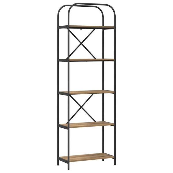 vidaXL K&ouml;nyvespolc Artisan t&ouml;lgy 60 x 30 x 183 cm Faanyag