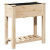 vidaXL Kerti cser&eacute;p B&eacute;zs 71 x 37 x 76,5 cm Szil&aacute;rd fenyőfa