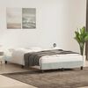 vidaXL világosszürke bársony ágykeret matrac nélkül 80x220 cm
