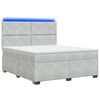 vidaXL Boxspring &aacute;gy matraccal Vil&aacute;gossz&uuml;rke 180 x 200 cm B&aacute;rsony