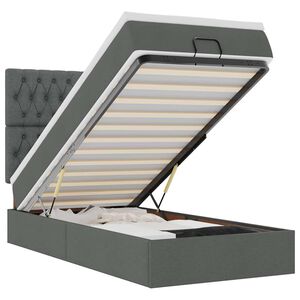 vidaXL s&ouml;t&eacute;tsz&uuml;rke sz&ouml;vet ottom&aacute;n &aacute;gy matraccal & LED-ek 80x200cm