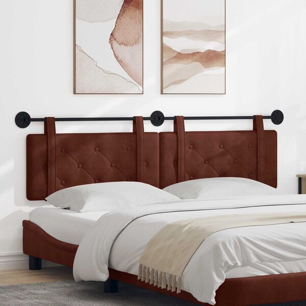 vidaXL Fali Fejt&aacute;mla F&eacute;nyes Barna 170 x 55 x 5 cm Antik PU