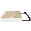 vidaXL 4 db t&ouml;lgysz&iacute;nű &eacute;s feh&eacute;r MDF lebegő fali polc 60x23,5x3,8 cm
