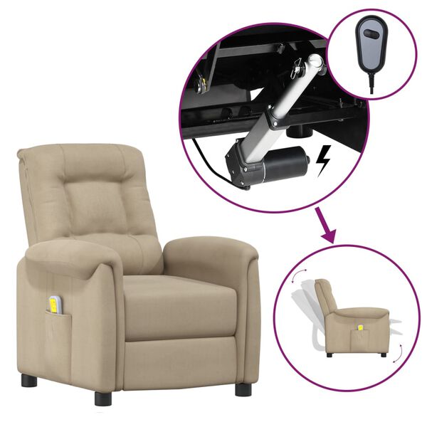 vidaXL vil&aacute;gossz&uuml;rke mikrosz&aacute;las sz&ouml;vet fel&aacute;ll&aacute;st seg&iacute;tő massz&aacute;zsfotel