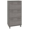 vidaXL HAMAR vil&aacute;gossz&uuml;rke t&ouml;m&ouml;r fenyőfa cipőszekr&eacute;ny 59,5x35x117 cm