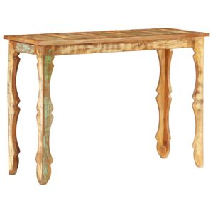 vidaXL t&ouml;m&ouml;r &uacute;jrahasznos&iacute;tott fa t&aacute;lal&oacute;asztal 110 x 40 x 76 cm