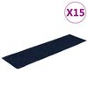 vidaXL &ouml;ntapad&oacute;s l&eacute;pcsőszőnyegek 15 db 76 x 20 cm s&ouml;t&eacute;tk&eacute;k t&eacute;glalap alak&uacute;