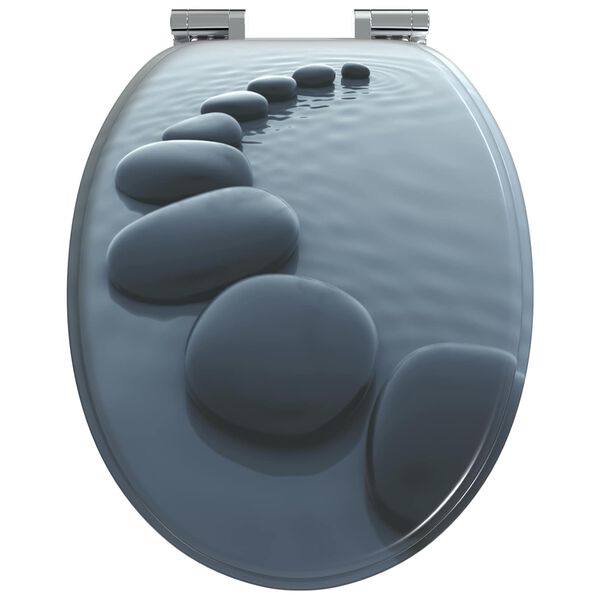 vidaXL L&aacute;gy z&aacute;r&oacute;d&aacute;s&uacute; WC &uuml;lőke Sz&uuml;rke 44 x 38 cm MDF lap