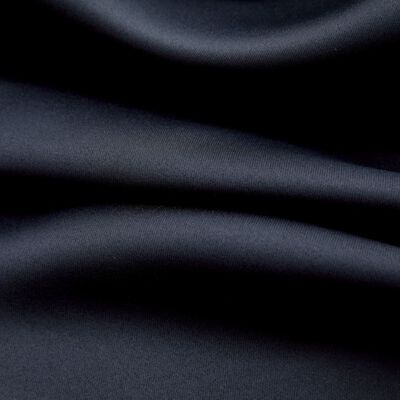 vidaXL 2 db fekete sötétítőfüggöny fémgyűrűkkel 140 x 245 cm