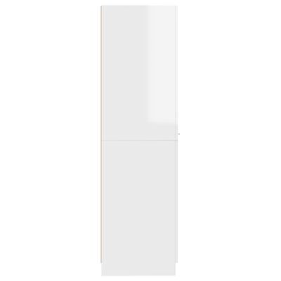 vidaXL magasfényű fehér forgácslap patikaszekrény 30 x 42,5 x 150 cm