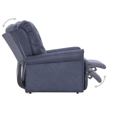 vidaXL szürke művelúr dönthető szék