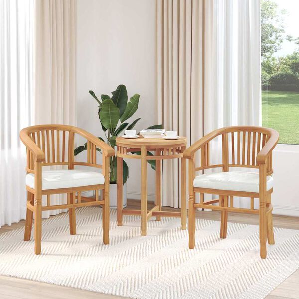 vidaXL Sz&eacute;k p&aacute;rn&aacute;val 2 pcs Barna 63 x 58 x 89 cm T&ouml;m&ouml;r Teakfa