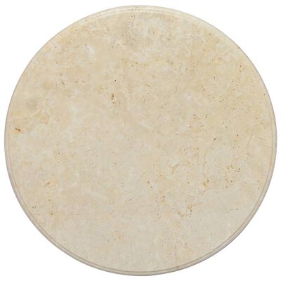 vidaXL krémszínű márvány asztallap Ø60 x 2,5 cm