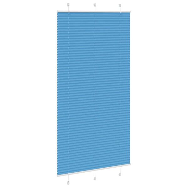 vidaXL plisz&iacute;rozott redőny k&eacute;k 110x200 cm sz&ouml;vetsz&eacute;less&eacute;g 109,4 cm