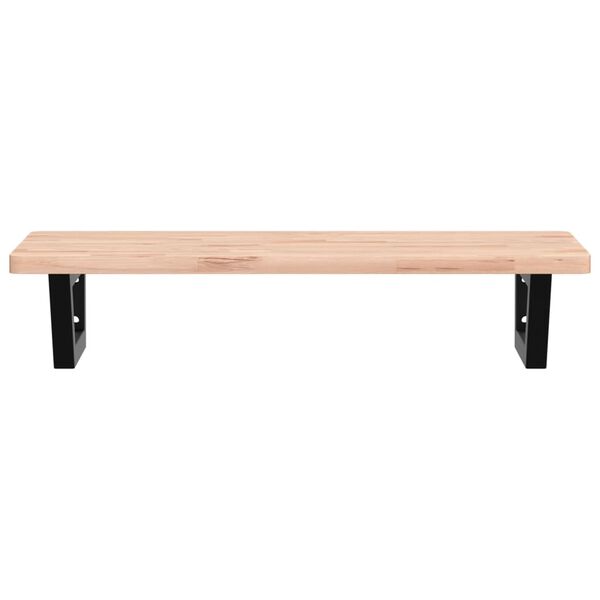 vidaXL ac&eacute;l &eacute;s t&ouml;m&ouml;r b&uuml;kkfa falra szerelhető mosd&oacute;polc