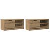 vidaXL 2 db barna t&ouml;lgy sz&iacute;nű szerelt fa TV-szekr&eacute;ny 80x35x36,5 cm