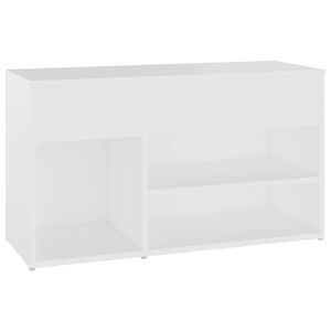 vidaXL feh&eacute;r szerelt fa cipőt&aacute;rol&oacute; pad 80 x 30 x 45 cm