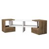 Homemania Fold feh&eacute;r &eacute;s di&oacute; sz&iacute;nű TV-&aacute;llv&aacute;ny 141,2 x 29,7 x 38,8 cm