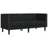 vidaXL Kanap&eacute; Fekete 174 x 74,5 x 70,5 cm PVC