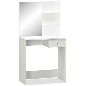 vidaXL feh&eacute;r faforg&aacute;cslap &ouml;lt&ouml;zőasztal 75 x 40 x 141 cm