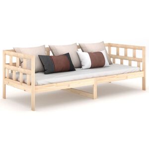 vidaXL t&ouml;m&ouml;r fenyőfa kanap&eacute;&aacute;gy 90 x 200 cm
