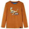 Konyak színű hosszú ujjú gyerekpóló 128