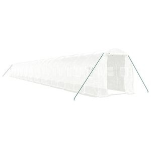 vidaXL feh&eacute;r ac&eacute;lv&aacute;zas melegh&aacute;z 44 m&sup2; 22x2x2 m