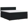 vidaXL Boxspring &aacute;gy matraccal fejt&aacute;ml&aacute;val Fekete 140 x 200 cm Sz&ouml;vet
