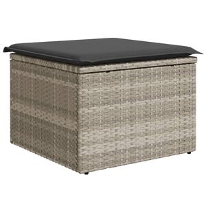 vidaXL vil&aacute;gossz&uuml;rke polyrattan kerti sz&eacute;k p&aacute;rn&aacute;val 55 x 55 x 37 cm