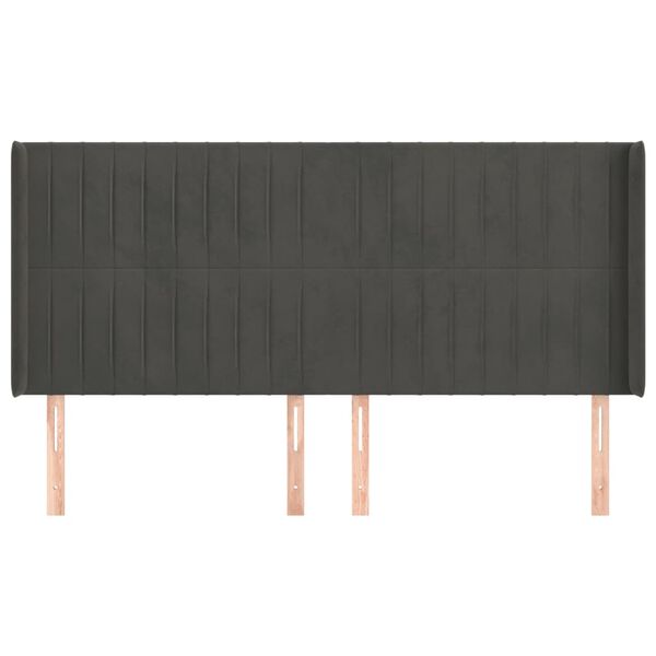 vidaXL s&ouml;t&eacute;tsz&uuml;rke b&aacute;rsony fejt&aacute;mla sz&aacute;rnyakkal 163x16x118/128 cm