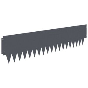 vidaXL Fűszeg&eacute;lyez&eacute;s 20 db 103 x 25 cm Ac&eacute;l Antracitsz&uuml;rke