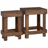 vidaXL N&ouml;v&eacute;ny&aacute;llv&aacute;ny 2 db Barna 70 x 11 x 27 cm Mahag&oacute;ni fa