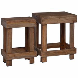 vidaXL N&ouml;v&eacute;ny&aacute;llv&aacute;ny 2 db Barna 70 x 11 x 27 cm Mahag&oacute;ni fa