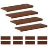 vidaXL L&eacute;pcsőfok 12 db 70 x 30 x 2 cm S&ouml;t&eacute;t Barna T&ouml;m&ouml;r T&ouml;lgyfa