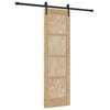 vidaXL Cs&uacute;sz&oacute; ajt&oacute; ORKDAL 61 x 198,5 cm T&ouml;m&ouml;r Fenyőfa