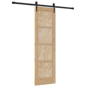 vidaXL Cs&uacute;sz&oacute; ajt&oacute; ORKDAL 61 x 198,5 cm T&ouml;m&ouml;r Fenyőfa