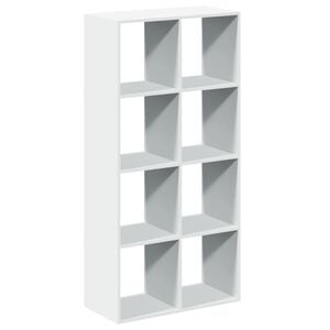 vidaXL feh&eacute;r szobaparav&aacute;n, k&ouml;nyvespolc, 69,5 x 29 x 137,5 cm, r&eacute;tegelt f&aacute;b&oacute;l