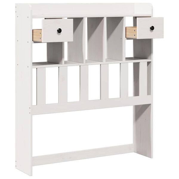 vidaXL fehér tömör fenyőfa fejtámla tárolóval 75 cm