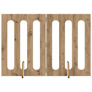 vidaXL Hajthat&oacute; &aacute;llatker&iacute;t&eacute;s 2 pcs K&eacute;zműves T&ouml;lgy 100,5 x 38 x 70 cm