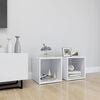 vidaXL 2 db feh&eacute;r szerelt fa TV-szekr&eacute;ny 37 x 35 x 37 cm