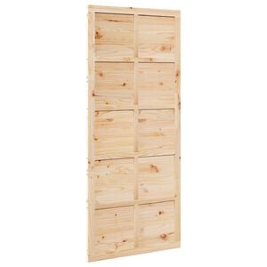 vidaXL Ist&aacute;ll&oacute;ajt&oacute; 80 x 2,5 x 208 cm T&ouml;m&ouml;r Fenyőfa Term&eacute;szetes