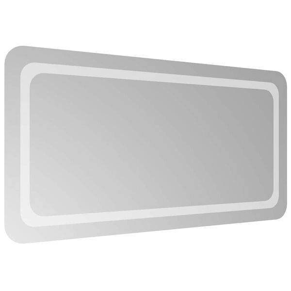 vidaXL LED-es f&uuml;rdőszobat&uuml;k&ouml;r 100x50 cm