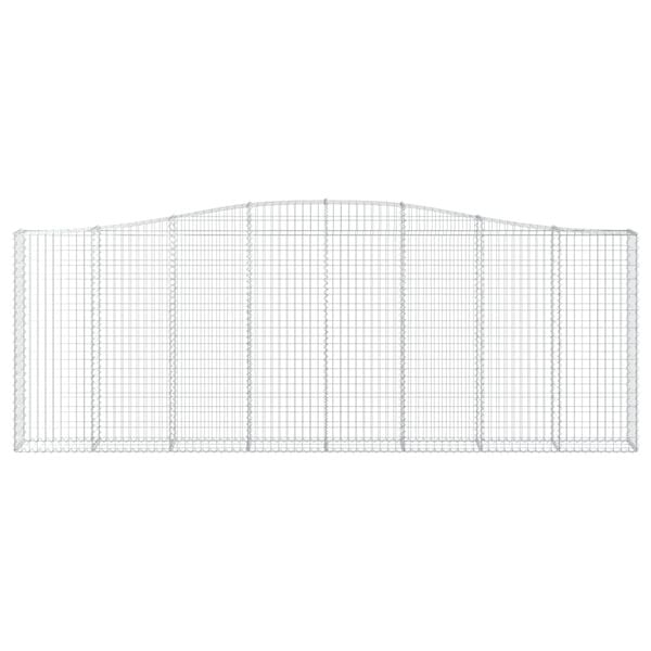 vidaXL 9 db &iacute;ves horganyzott vas gabion kos&aacute;r 400x30x140/160 cm