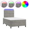 vidaXL vil&aacute;gossz&uuml;rke b&aacute;rsony rug&oacute;s &eacute;s LED-es &aacute;gy matraccal 120x200 cm