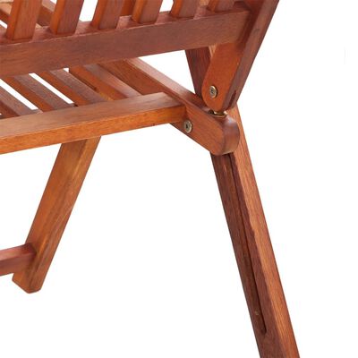 vidaXL 2 db barna összecsukható tömör akácfa kerti szék