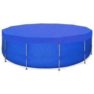 vidaXL 460 cm, 90 g/m&sup2; k&ouml;r alak&uacute; PE medencetakar&oacute;